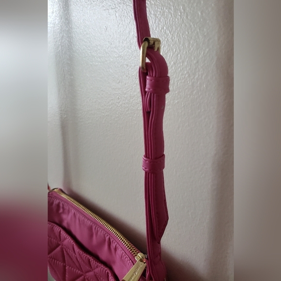 Juicy Couture Crown Quilted Flamingo Pink Clutch Shoulder Crossbody Bag - NWOT - Picture 3 of 11